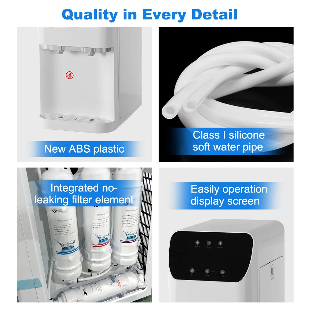 Wholesale Hot Electric Power Water Dispenser Tap-Water Filtration Customizable Electronic Refrigerated Water Dispenser