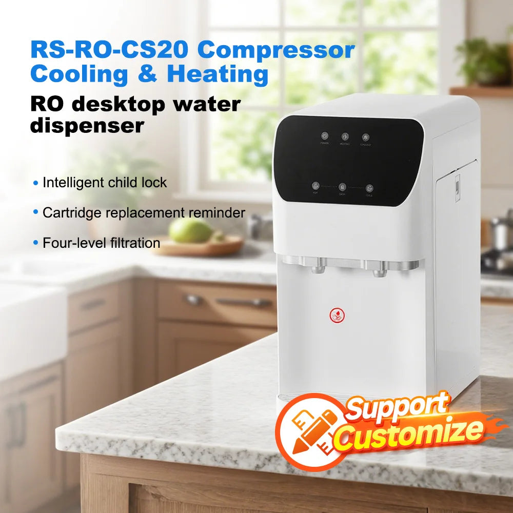 Wholesale Hot Electric Power Water Dispenser Tap-Water Filtration Customizable Electronic Refrigerated Water Dispenser