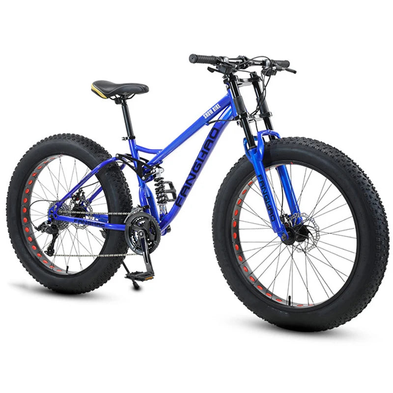 Factory 26 Inch Fat Bike 4.0 Fat Tire 6061 Alloy Mountain Bike 9Speed Beach Cycling Cycle MTB Fatbike Snow Bicycle Bicicletas