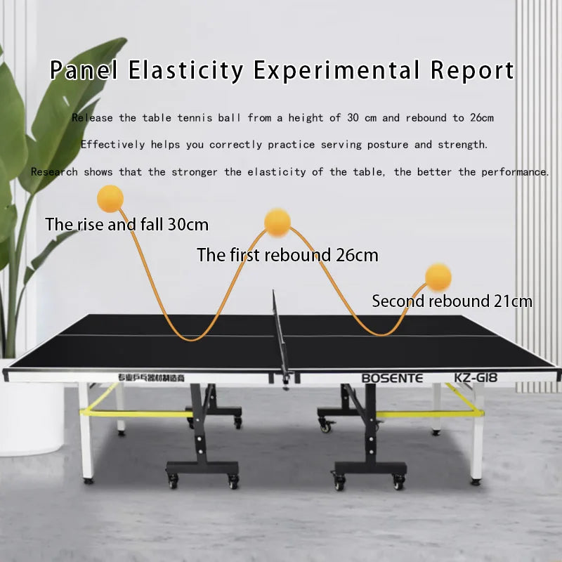 2024 Indoor/Outdoor MDF Folding Table Middle-Size Family Training Table for Pingpong Table Tennis