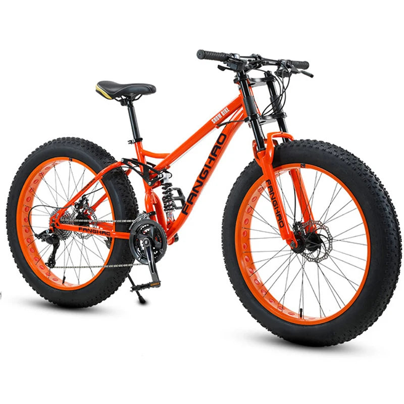 Factory 26 Inch Fat Bike 4.0 Fat Tire 6061 Alloy Mountain Bike 9Speed Beach Cycling Cycle MTB Fatbike Snow Bicycle Bicicletas