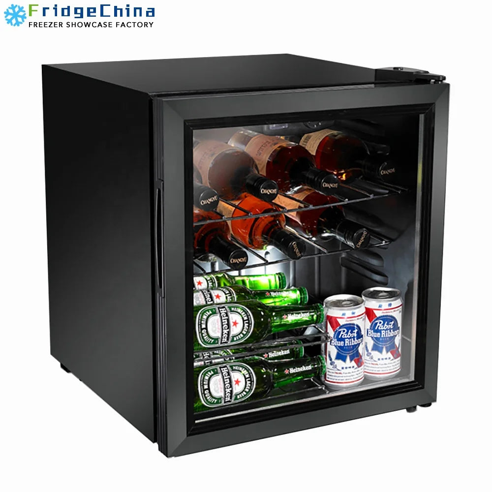 Mini Stainless Steel Fridge Cooler Portable Electric Home Refrigerator for Beverage Storage Compact Home Appliance