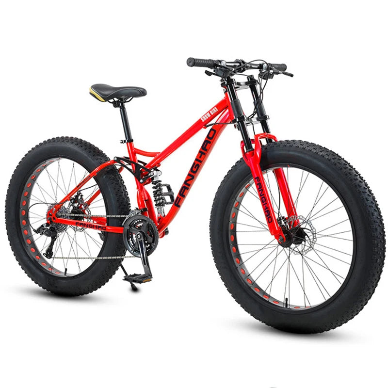 Factory 26 Inch Fat Bike 4.0 Fat Tire 6061 Alloy Mountain Bike 9Speed Beach Cycling Cycle MTB Fatbike Snow Bicycle Bicicletas