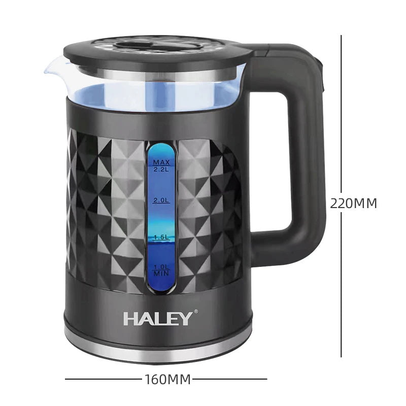 Smart Home Appliances 2.2L Electric Kettle Stainless Steel Household Warmer for Boiling and Keeping Tea Coffee or Water Hot