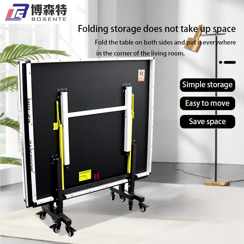 2024 Indoor/Outdoor MDF Folding Table Middle-Size Family Training Table for Pingpong Table Tennis